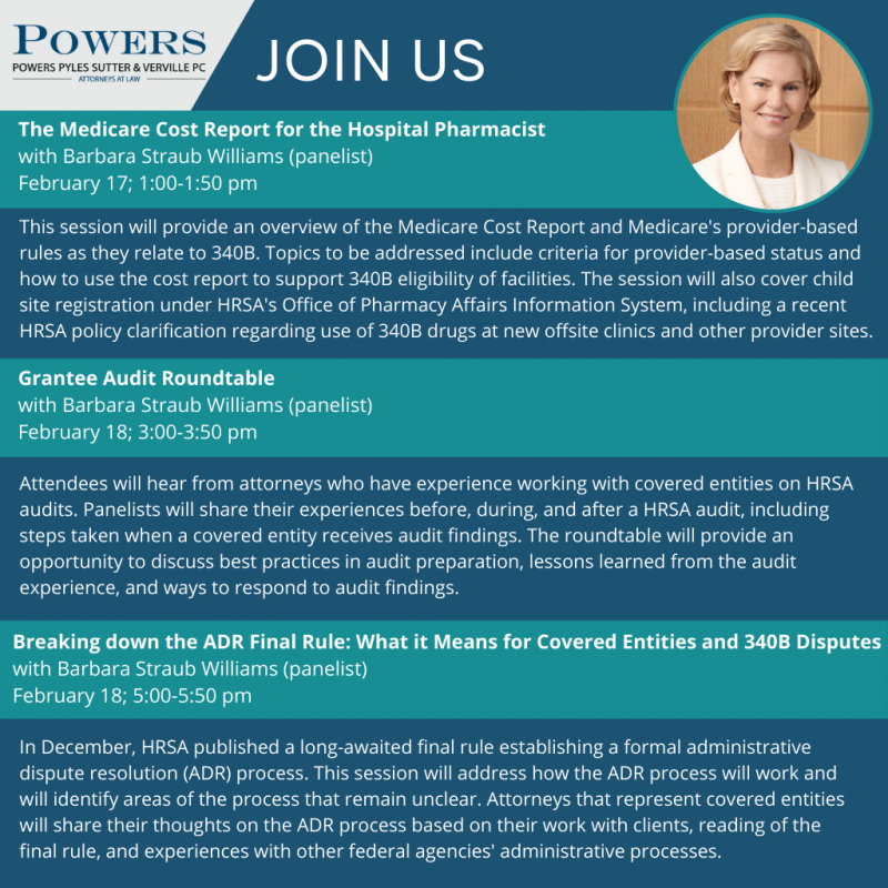 Powers Attorneys to Present at 340B Coalition Winter Conference