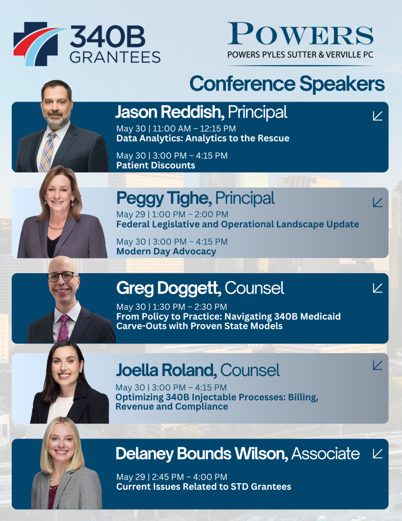 Powers Speaker line up for the 340B Grantees Spring Conference